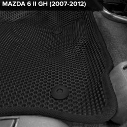 3D коврики EVA с бортами Mazda 6 II GH седан, лифтбек, универсал (2007-2012)