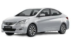 3D коврики EVA с бортами в салон  на Hyundai Solaris I седан, хэтчбек (2010-2017)